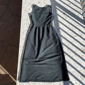 Forest green midi gently used dress.